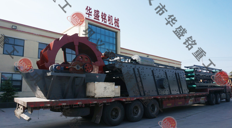 振动筛沙机发货现场